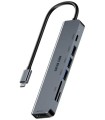 هاب ۷ در ۱ تایپ سی گرین لاین مدل Green Lion GN7N1CHUBGY USB-C