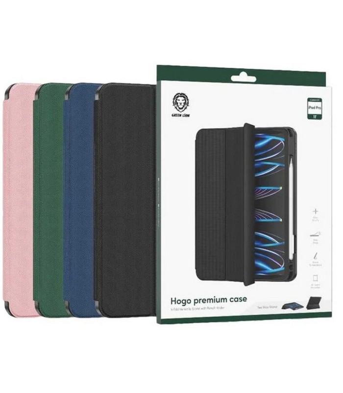 قاب آیپد گرین لاین مدل Green Lion Hogo Premium Case مناسب آیپد پرو ۱۳ اینچ (۲۰۲۴) - رنگ سرمه‌ای