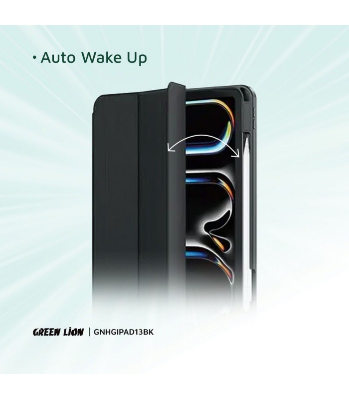 قاب آیپد گرین لاین مدل Green Lion Hogo Premium Case مناسب آیپد پرو ۱۳ اینچ (۲۰۲۴)  - رنگ مشکی