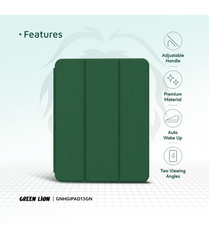 قاب آیپد گرین لاین مدل Green Lion Hogo Premium Case مناسب آیپد ایر ۱۱ اینچ (۲۰۲۴)  - رنگ سبز
