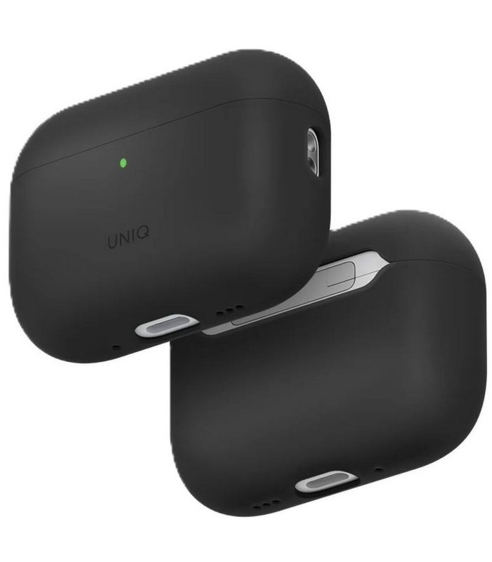 قاب ایرپاد یونیک مدل UNIQ Lino Hybrid Silicone مناسب برای ایرپاد پرو ۳ - رنگ خاکستری تیره