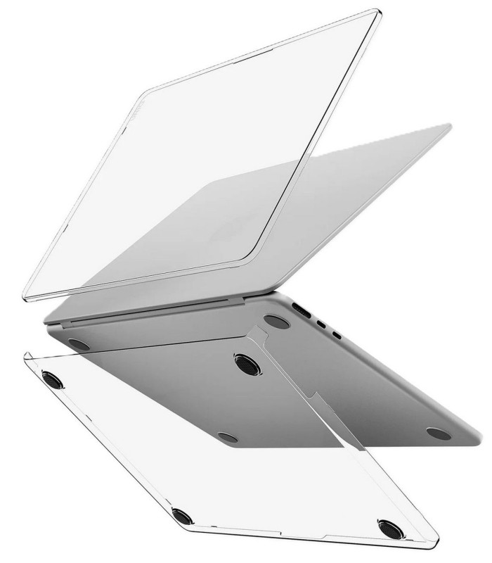 قاب محافظ مک بوک یونیک مدل UNIQ Vero Ultra Slim مناسب برای مک بوک ایر ۱۵ اینچ (M2-M3-M4) - شفاف