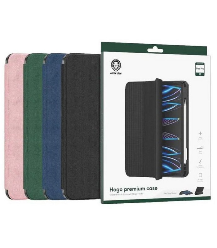قاب آیپد گرین لاین مدل Green Lion Hogo Premium Case مناسب آیپد پرو ۱۱ اینچ (۲۰۲۴) - رنگ صورتی