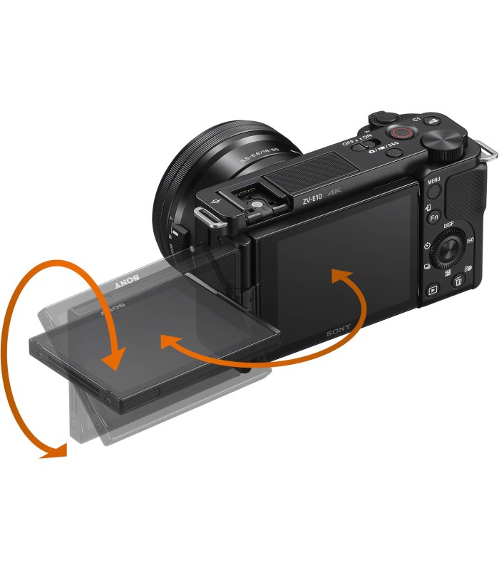 دوربین بدون‌آینه سونی مدل Sony ZV-E10 به همراه لنز ۱۶-۵۰ میلی‌متری