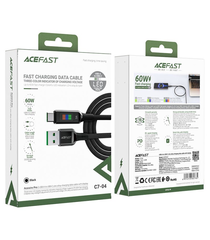 کابل Type-C ایس‌ فست مدل ACEFAST C7-04