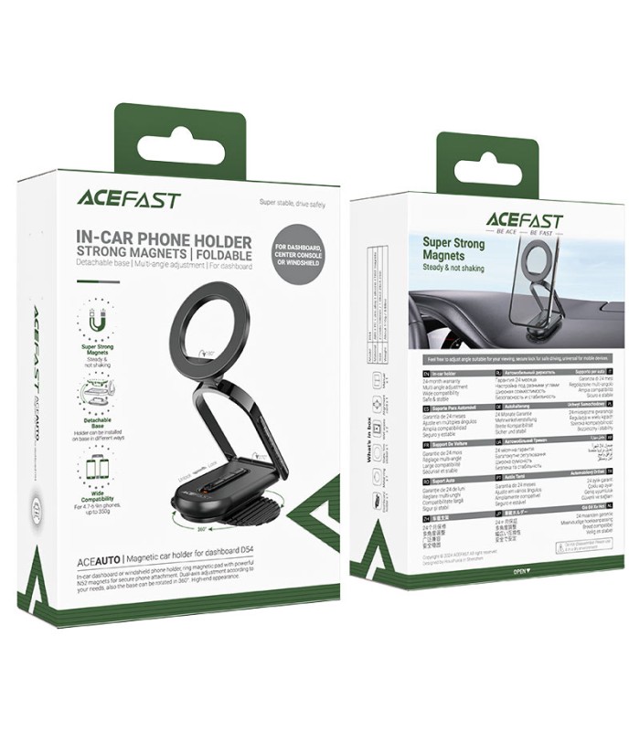 هولدر و پایه نگهدارنده آهنربایی خودرو ایس‌ فست مدل ACEFAST D54 | رنگ مشکی