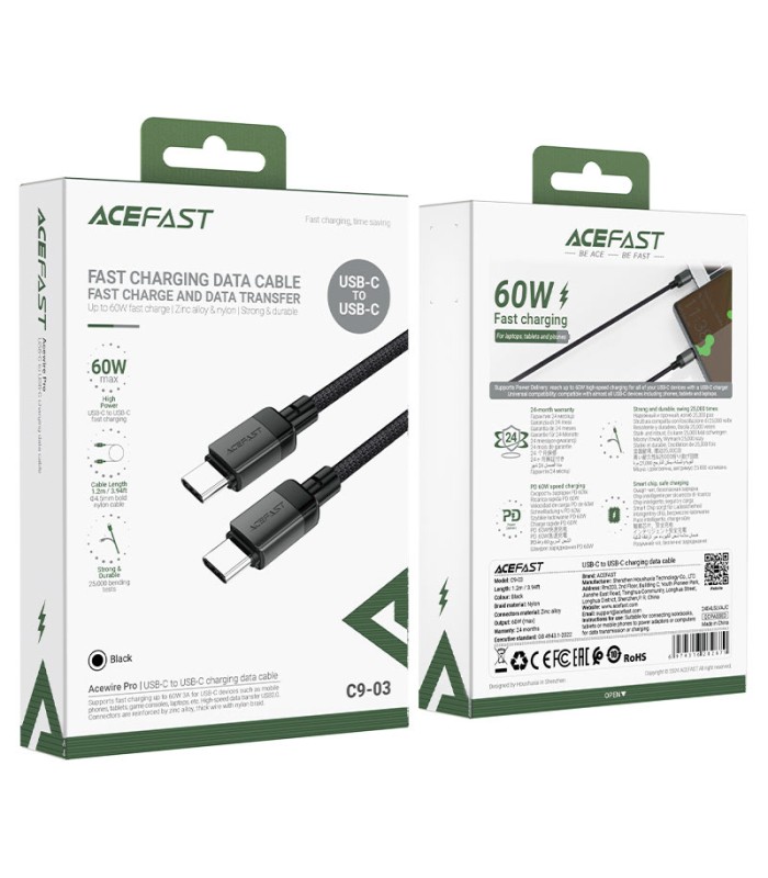 کابل Type-C به Type-C ایس‌ فست مدل ACEFAST C9-03