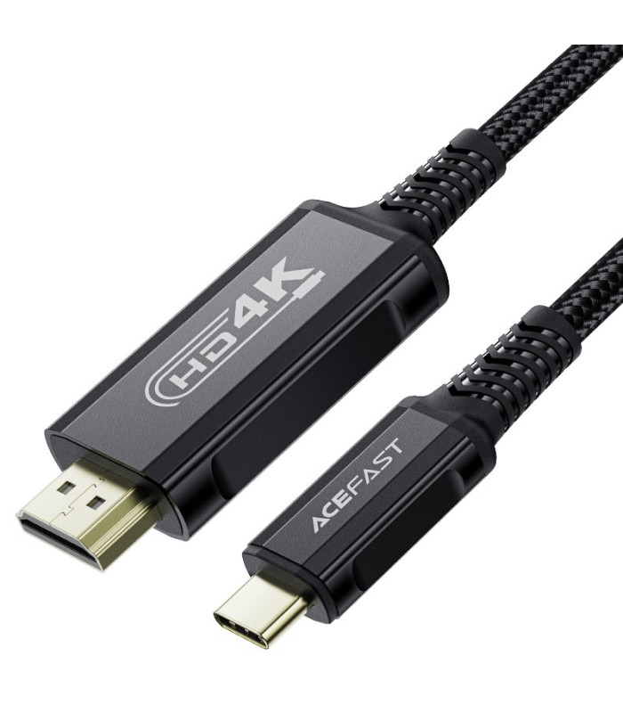 کابل تبدیل HDMI به Type-C ایس‌ فست مدل ACEFAST Video Cable C1-10 طول ۱.۸ متر - مشکی - گارانتی ۱۲ ماهه