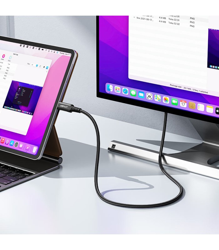 کابل تبدیل HDMI به Type-C ایس‌ فست مدل ACEFAST Video Cable C1-10 طول ۱.۸ متر - مشکی - گارانتی ۱۲ ماهه
