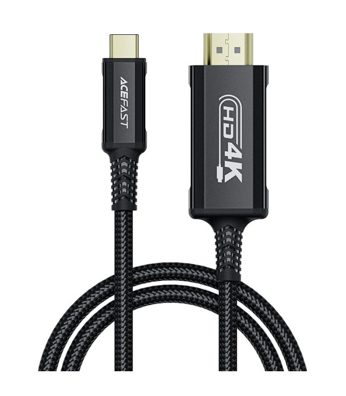 کابل تبدیل HDMI به Type-C ایس‌ فست مدل ACEFAST Video Cable C1-10 طول ۱.۸ متر - مشکی - گارانتی ۱۲ ماهه