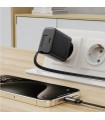 شارژر دیواری ایس‌ فست مدل ACEFAST Fast PD30W A110 Charger توان ۳۰ وات همراه با کابل جمع‌شونده - مشکی - گارانتی ۱۲ ماهه