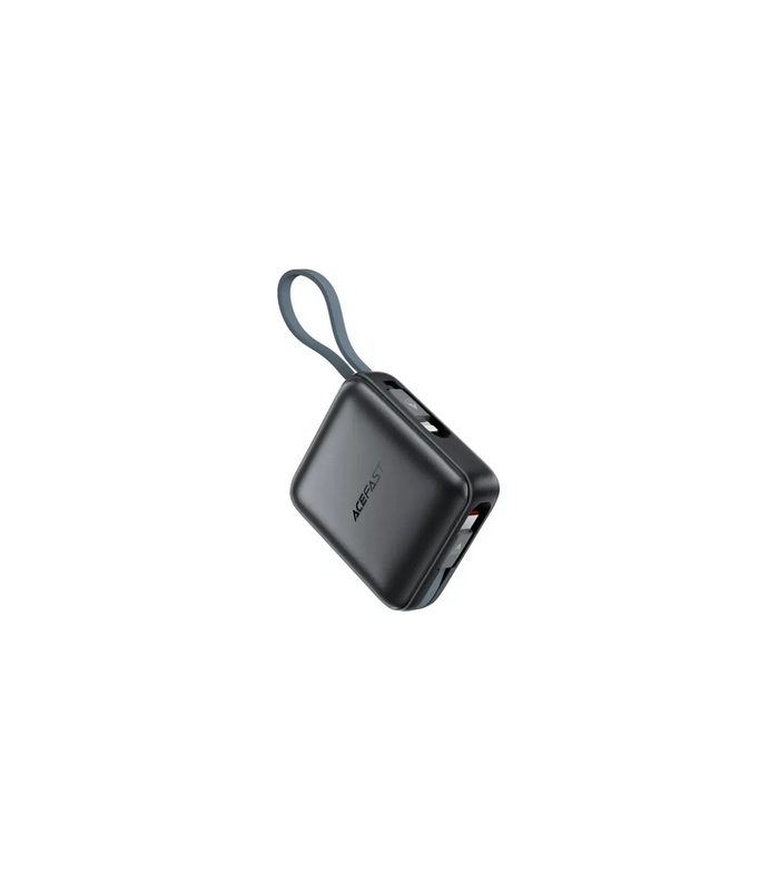 پاوربانک ۱۰.۰۰۰ ایس‌ فست مدل ACEFAST GaN PD22.5W Fast Charger M23 توان ۲۲.۵ وات همراه با کابل - مشکی - گارانتی ۱۸ ماهه