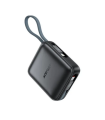 پاوربانک ۱۰.۰۰۰ ایس‌ فست مدل ACEFAST GaN PD22.5W Fast Charger M23 توان ۲۲.۵ وات همراه با کابل - مشکی - گارانتی ۱۸ ماهه