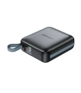پاوربانک ۱۰.۰۰۰ ایس‌ فست مدل ACEFAST GaN PD22.5W Fast Charger M23 توان ۲۲.۵ وات همراه با کابل - مشکی - گارانتی ۱۸ ماهه