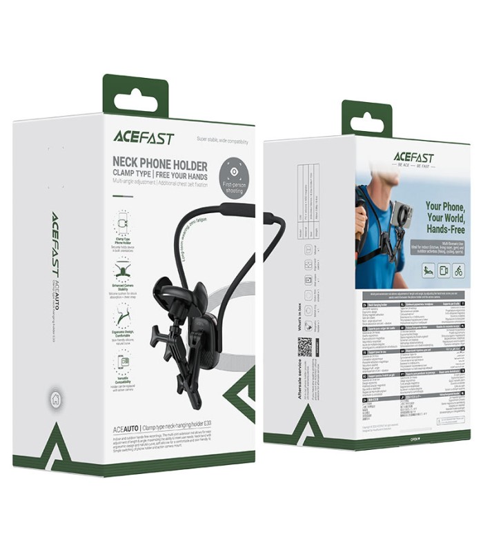 هولدر گردنی ایس‌ فست مدل ACEFAST Neck Holder E33 - مشکی