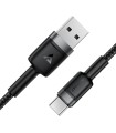 کابل Type-C ایس‌ فست مدل ACEFAST Cable C22-04 طول ۱.۲ متر شدت جریان ۳ آمپر - مشکی - گارانتی ۱۸ ماهه