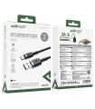 کابل Type-C ایس‌ فست مدل ACEFAST Cable C22-04 طول ۱.۲ متر شدت جریان ۳ آمپر - مشکی - گارانتی ۱۸ ماهه