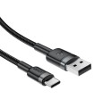 کابل Type-C ایس‌ فست مدل ACEFAST Cable C22-04 طول ۱.۲ متر شدت جریان ۳ آمپر - مشکی - گارانتی ۱۸ ماهه