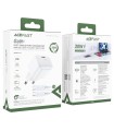 شارژر دیواری ایس‌ فست مدل ACEFAST GaN PD30W  Set A77 mini توان ۳۰ وات همراه با کابل - سفید - گارانتی ۱۸ ماهه