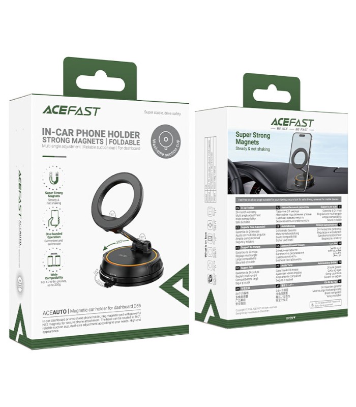 هولدر و پایه نگهدارنده آهنربایی ایس‌ فست مدل ACEFAST Holder D55 | رنگ مشکی