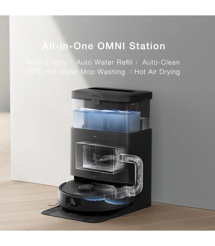 جارو رباتیک اکووکس مدل Ecovacs Deebot N30 Pro Omni - رنگ  مشکی