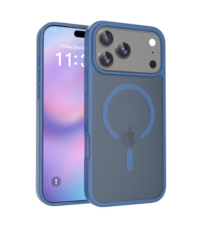 قاب مگ سیف دلفی مدل Delfy KryoCase - مناسب برای آیفون ۱۷ پرومکس - آبی مات