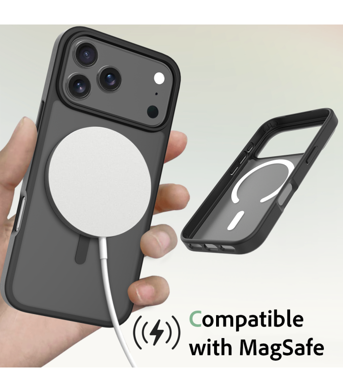 قاب مگ سیف دلفی مدل Delfy KryoCase - مناسب برای آیفون ۱۷ پرومکس - مشکی مات