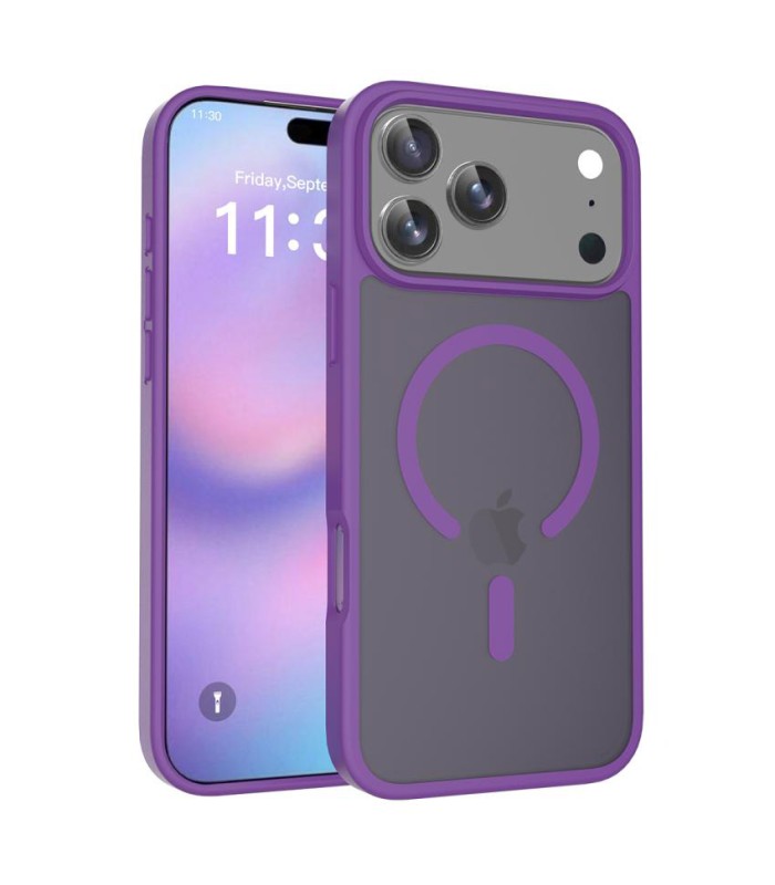 قاب مگ سیف دلفی مدل Delfy KryoCase - مناسب برای آیفون ۱۷ پرومکس - بنفش مات