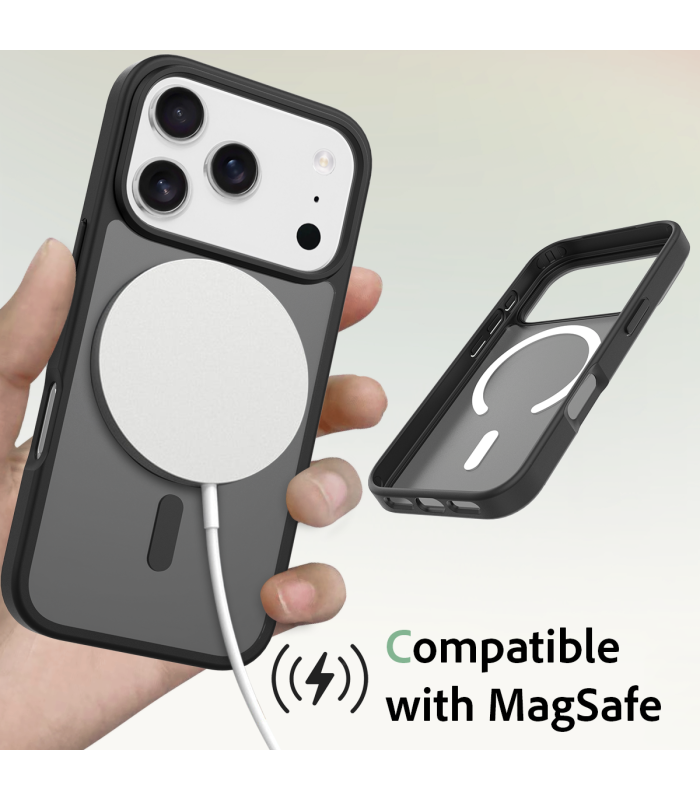 قاب مگ سیف دلفی مدل Delfy KryoCase - مناسب برای آیفون ۱۷ پرو - مشکی مات