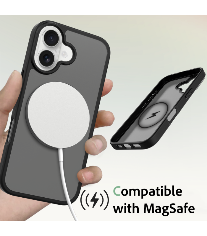 قاب مگ سیف دلفی مدل Delfy KryoCase - مناسب برای آیفون ۱۷ نرمال - مشکی مات