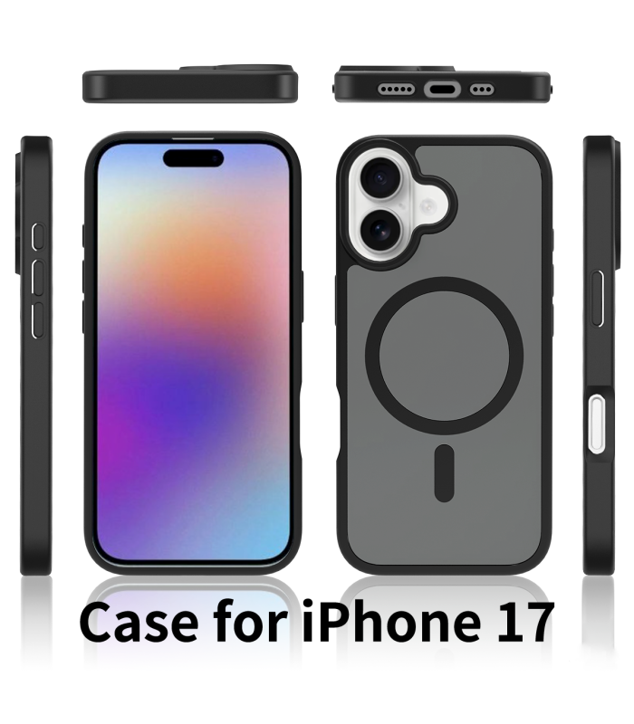 قاب مگ سیف دلفی مدل Delfy KryoCase - مناسب برای آیفون ۱۷ نرمال - مشکی مات