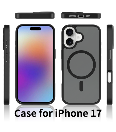 قاب مگ سیف دلفی مدل Delfy KryoCase - مناسب برای آیفون ۱۷ نرمال - مشکی مات