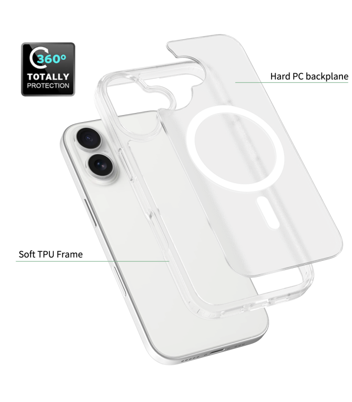 قاب مگ سیف دلفی مدل Delfy KryoCase - مناسب برای آیفون ۱۷ نرمال - مات