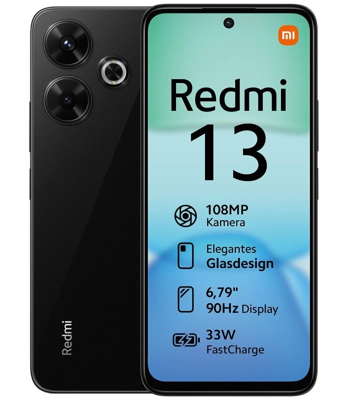 گوشی موبایل شیائومی مدل Xiaomi Redmi 13 - رم/ظرفیت ۸-۲۵۶ گیگابایت - رنگ مشکی