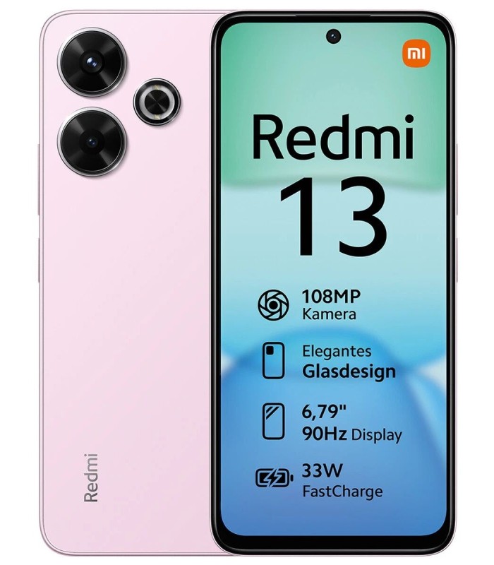 گوشی موبایل شیائومی مدل Xiaomi Redmi 13 - رم/ظرفیت ۸-۲۵۶ گیگابایت - رنگ صورتی