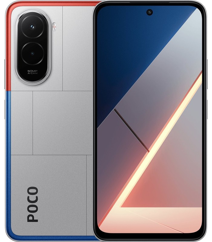 گوشی موبایل شیائومی مدل Xiaomi Poco M7 4G - رم/ظرفیت ۸-۲۵۶ گیگابایت - رنگ نقره‌ای
