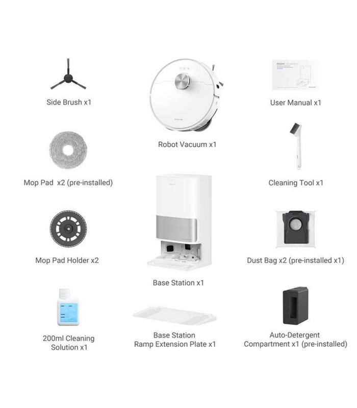 جارو رباتیک شیائومی دریم مدل Dreame L10s Ultra Gen 2 - رنگ سفید