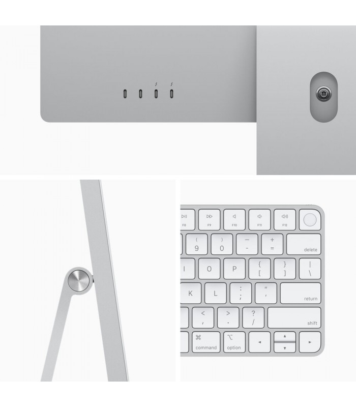 آی‌مک ۲۴ اینچ M1 8-8Core/512GB/8GB مدل MGPD3 - رنگ نقره‌ای