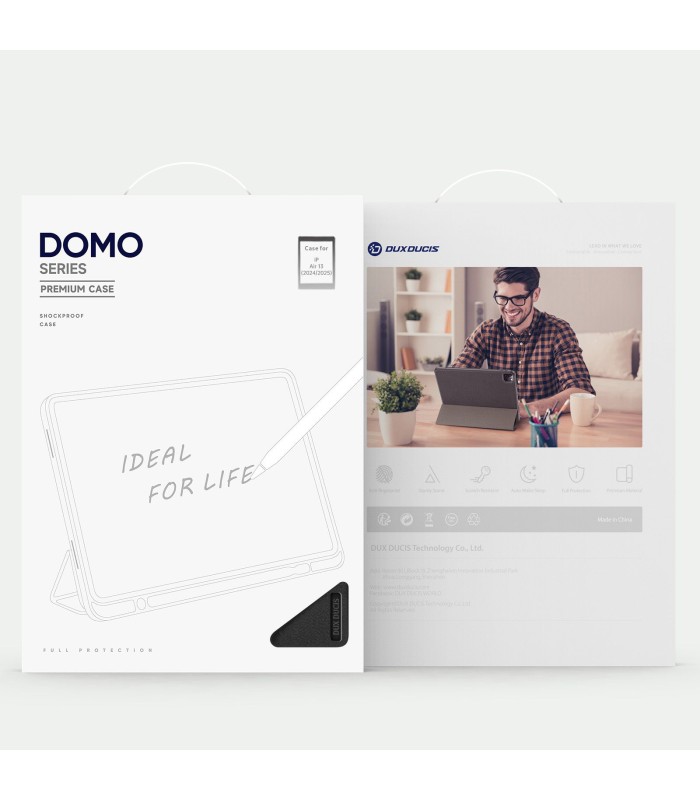 قاب آیپد دوکس دوکیس مدل Dux Ducis Domo Series مناسب آیپد ایر ۱۳ اینچ - رنگ مشکی