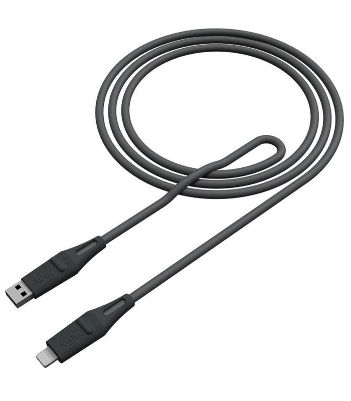 کابل اس‌تی‌ام USB-A به Lightning - سری STM DUX - رنگ خاکستری