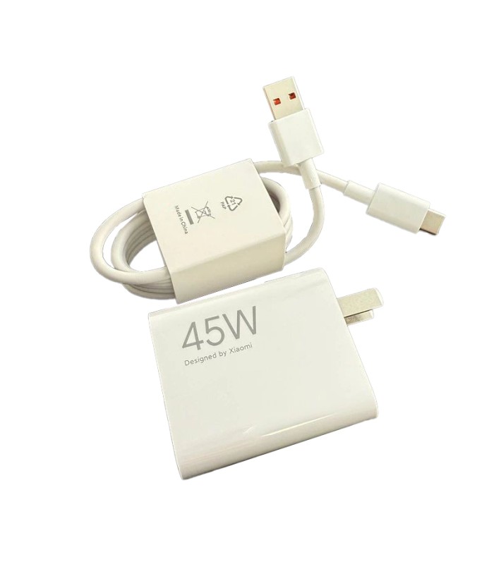 شارژر دیواری شیائومی مدل Xiaomi 45W Turbo Charging MDY-17-EE | همراه با کابل ۱ متری شیائومی - بدون جعبه