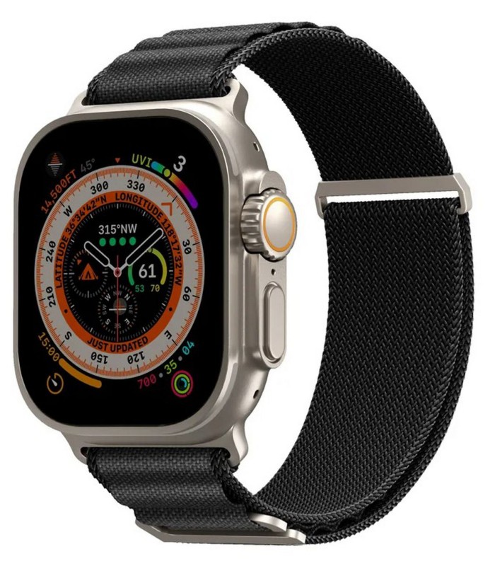 بند اپل واچ اسکین‌آرما مدل SKINARMA Kobu Strap 44/45/46/49 mm - مشکی