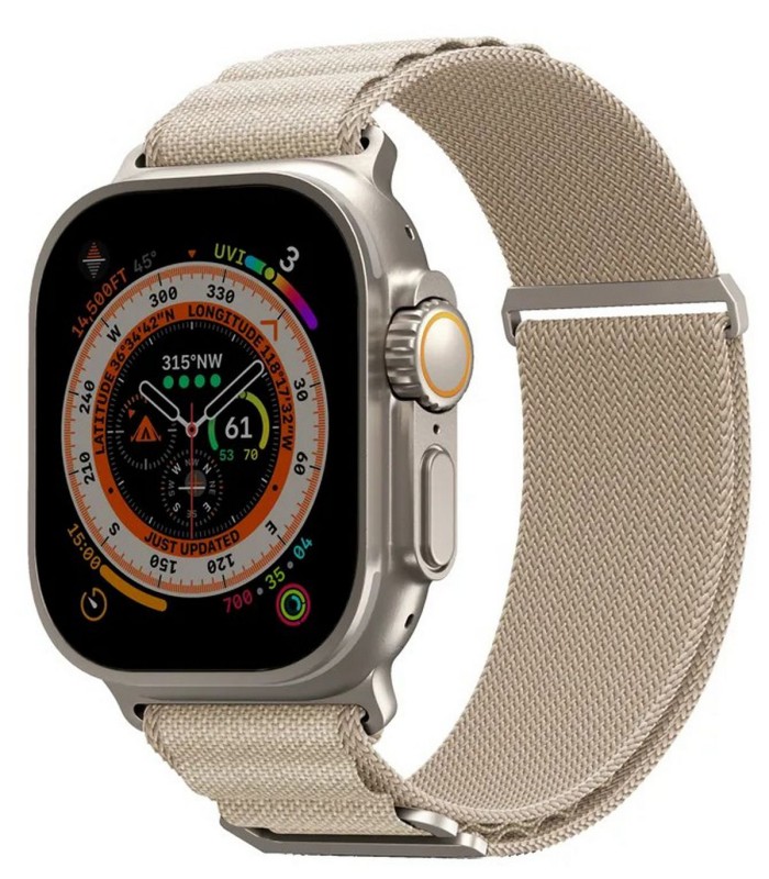 بند اپل واچ اسکین‌آرما مدل SKINARMA Kobu Strap 44/45/46/49 mm - بژ