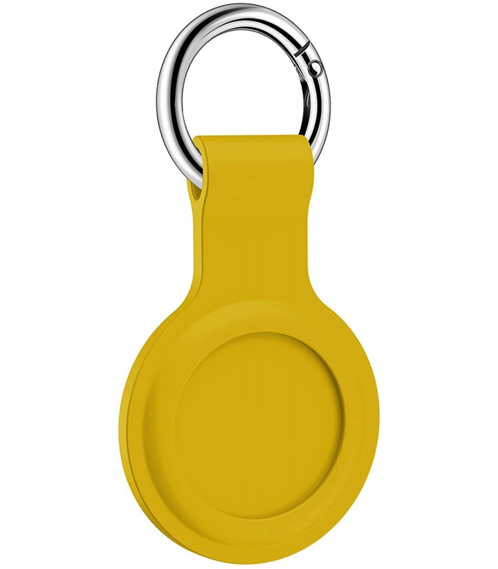 جاسوئیچی سیلیکونی اپل مدل AirTag Silicone Loop رنگ زرد - مشابه اصلی