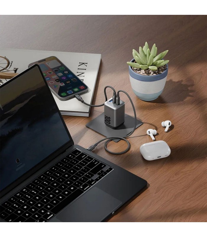 آداپتور انرژیا مدل Energea Ampcharge Mini100 توان ۱۰۰ وات  - رنگ خاکستری همراه با گارانتی شرکتی