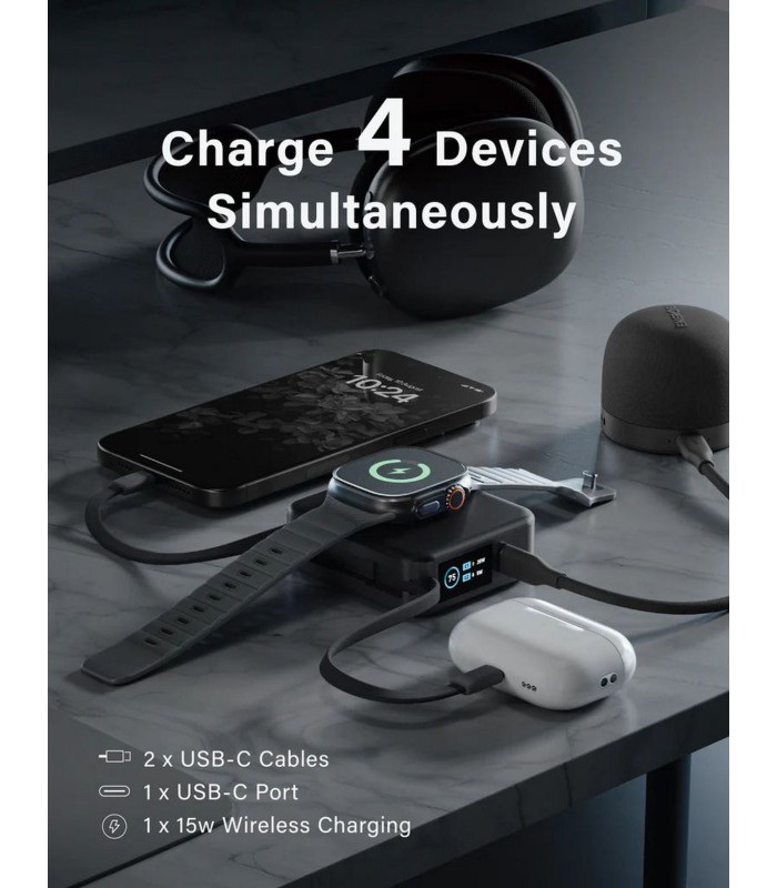 پاوربانک مگ سیف ۱۰۰۰۰ انرژیا مدل Energea MagPac Mini Plus همراه با گارانتی شرکتی - رنگ مشکی