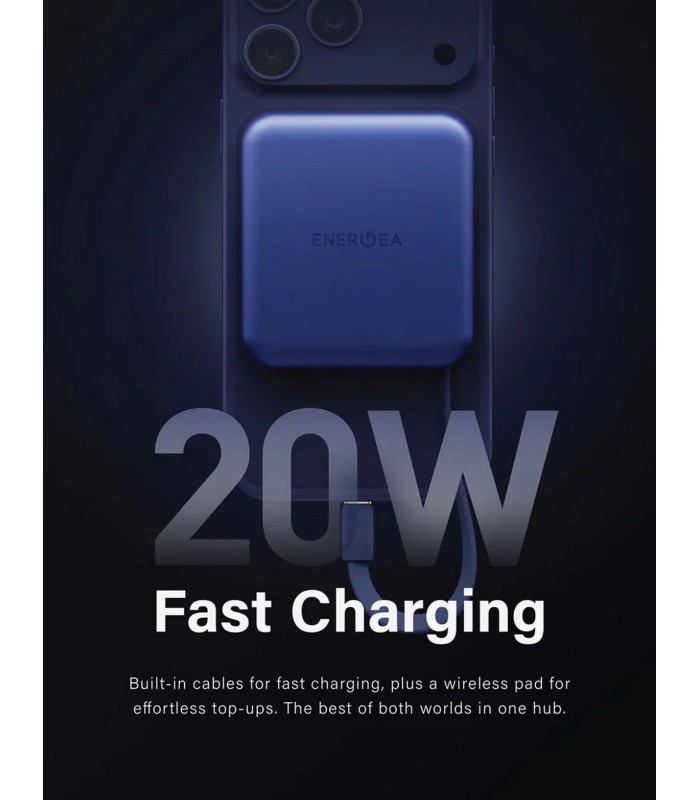 پاوربانک مگ سیف ۱۰۰۰۰ انرژیا مدل Energea MagPac Mini Plus همراه با گارانتی شرکتی - رنگ مشکی