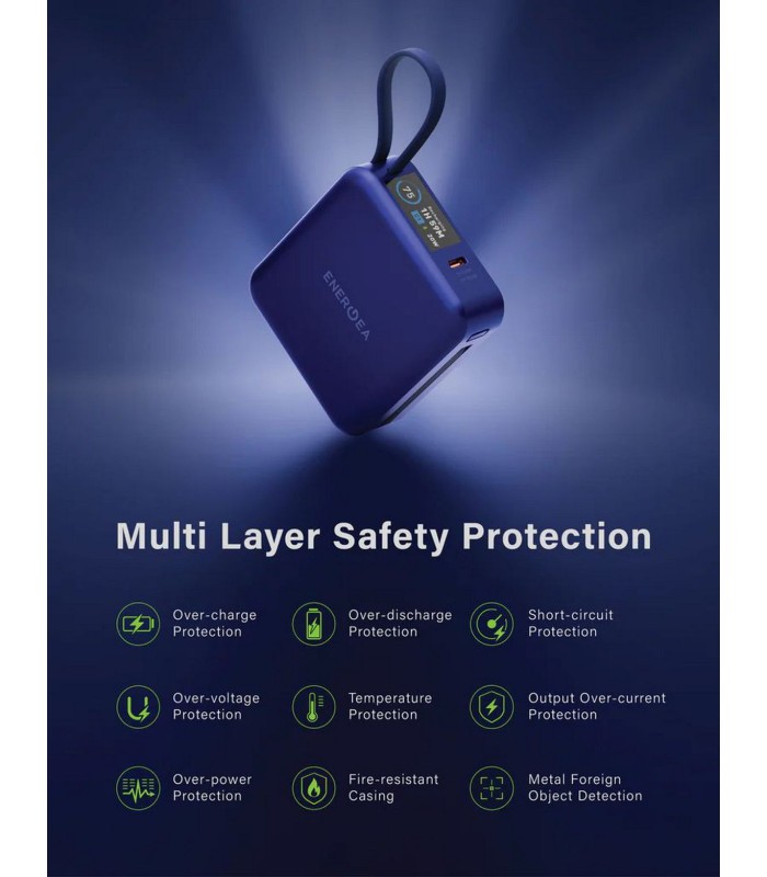 پاوربانک مگ سیف ۱۰۰۰۰ انرژیا مدل Energea MagPac Mini Plus همراه با گارانتی شرکتی - رنگ مشکی