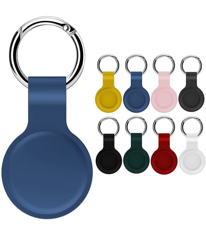 جاسوئیچی سیلیکونی اپل مدل AirTag Silicone Loop رنگ سرمه ای - مشابه اصلی