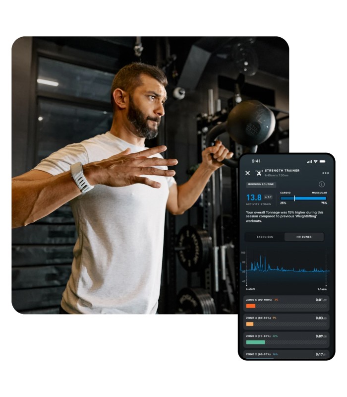 مچ بند هوشمند هوپ مدل WHOOP ONE 5.0 با اشتراک ۱۲ ماهه - رنگ مشکی